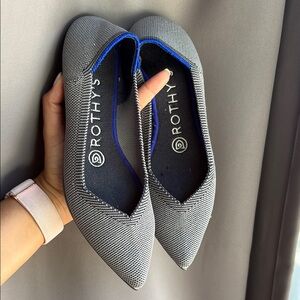 Rothy's Gray Flats Comfortable Slip-On Loafers